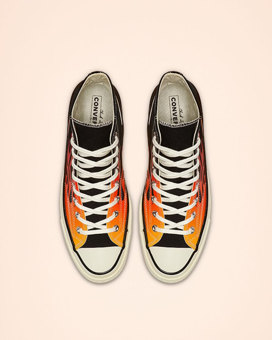 Men's Converse Chuck 70 Archive Print High Top Shoes Black / Red | AU 4E81CQ
